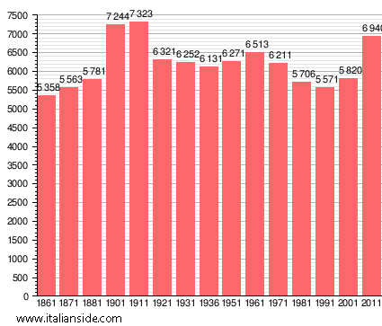 Population statistics for Cassolnovo