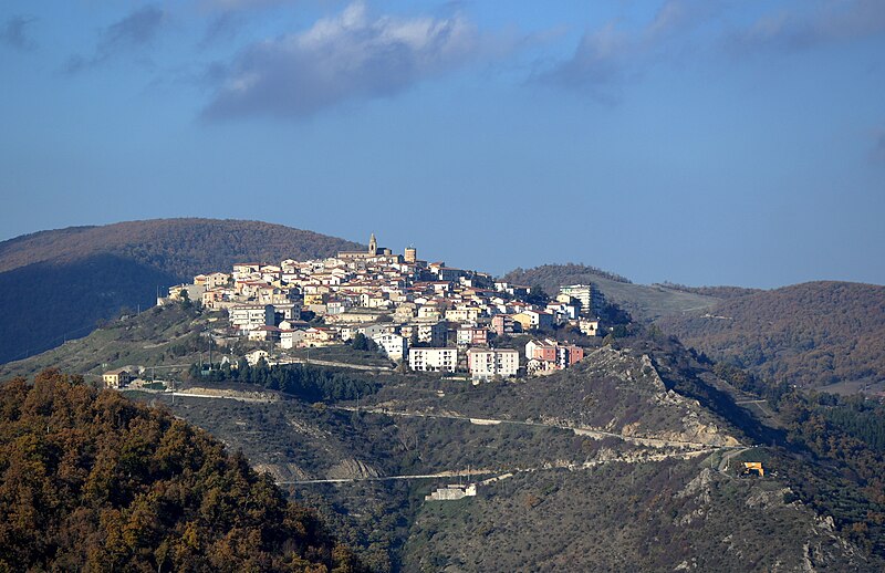 Panorama of Albano di Lucania, Basilicata
