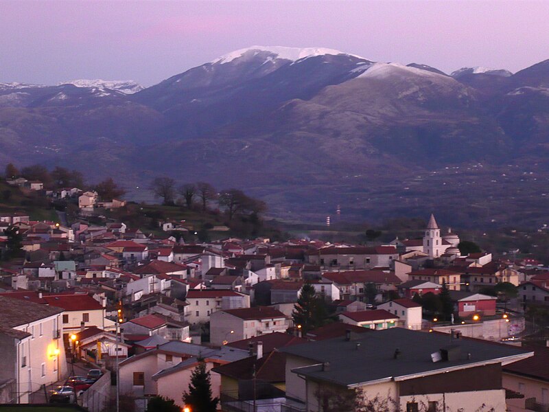 Panorama of Castelluccio Inferiore, Basilicata