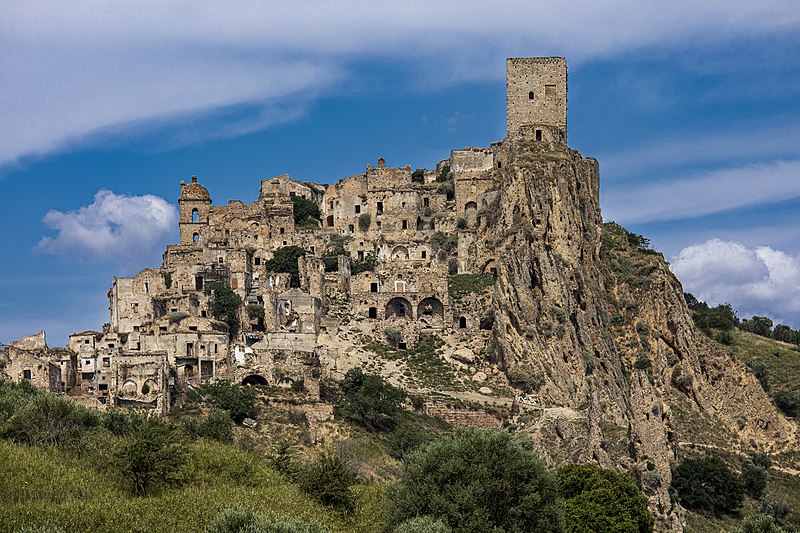 Panorama of Craco, Basilicata