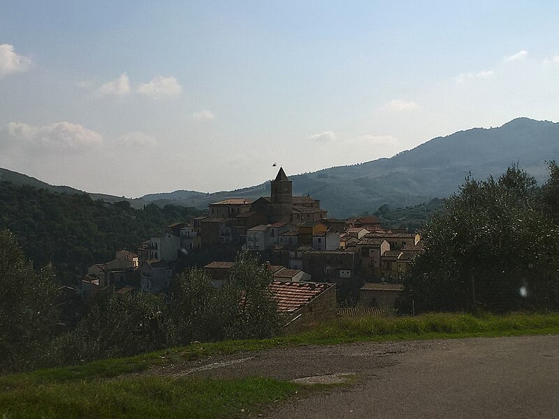 Panorama of Oliveto Lucano, Basilicata