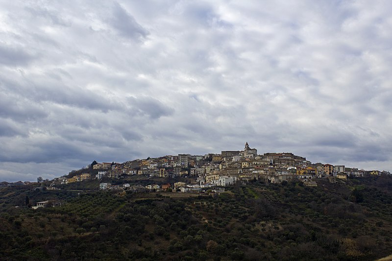 Panorama of Oppido Lucano, Basilicata