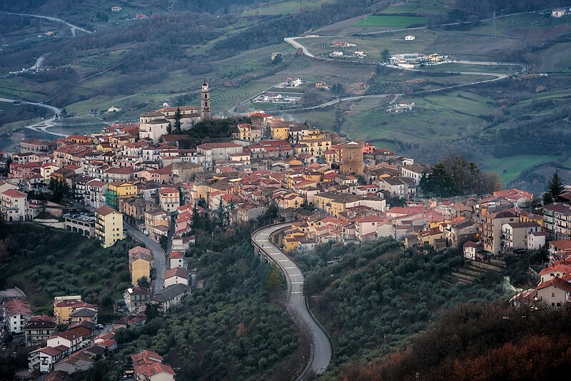 Panorama of Picerno, Basilicata