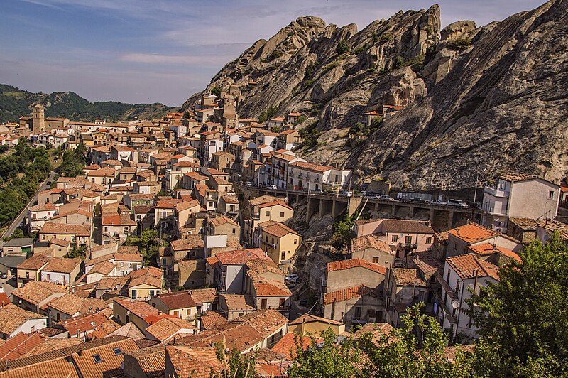 Panorama of Pietrapertosa, Basilicata