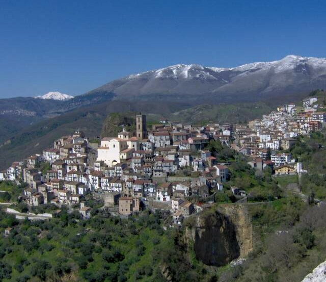 Panorama of San Chirico Raparo, Basilicata