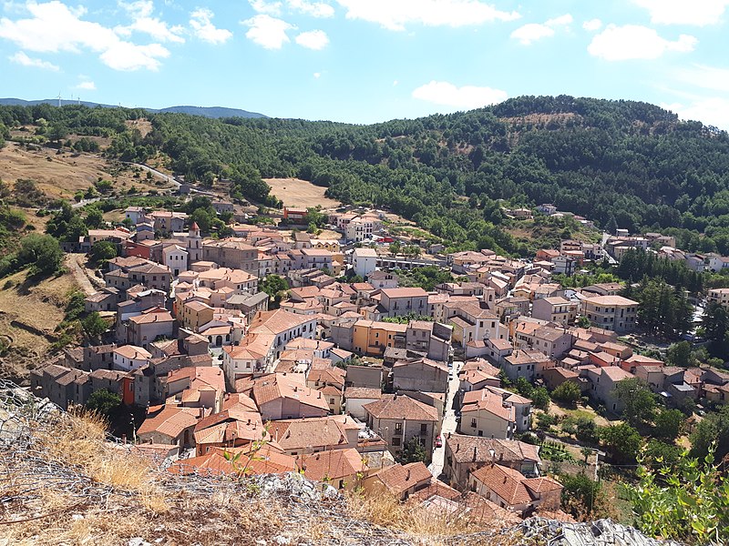 Panorama of Sasso di Castalda, Basilicata