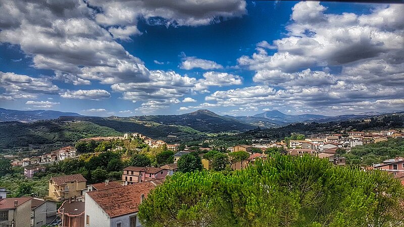 Panorama of Senise, Basilicata