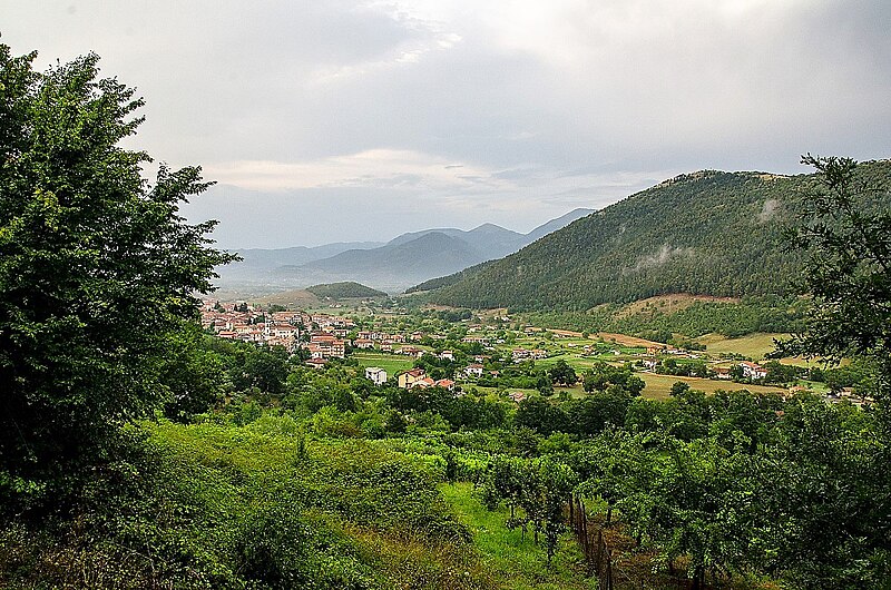 Panorama of Tramutola, Basilicata