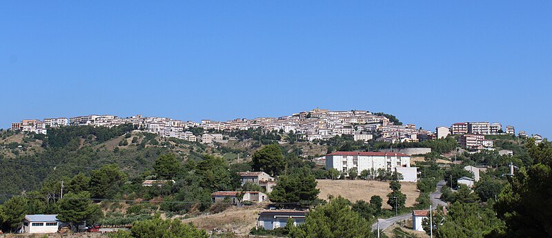 Panorama of Albidona, Calabria
