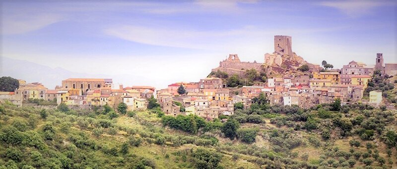 Panorama of Belcastro, Calabria