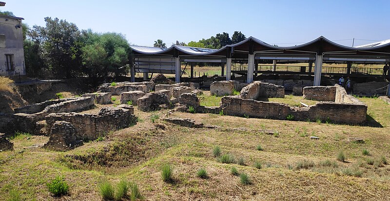 Panorama of Casignana, Calabria