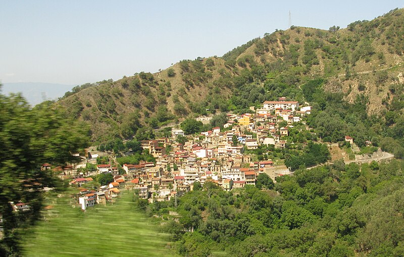 Panorama of Laganadi, Calabria