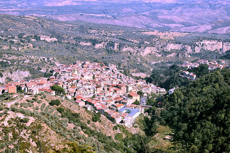 Panorama of Mesoraca, Calabria