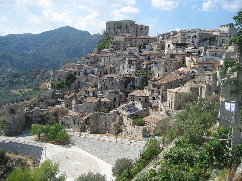Panorama of Placanica, Calabria