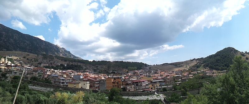 Panorama of Platì, Calabria