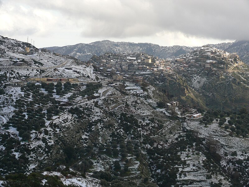 Panorama of Roccaforte del Greco, Calabria