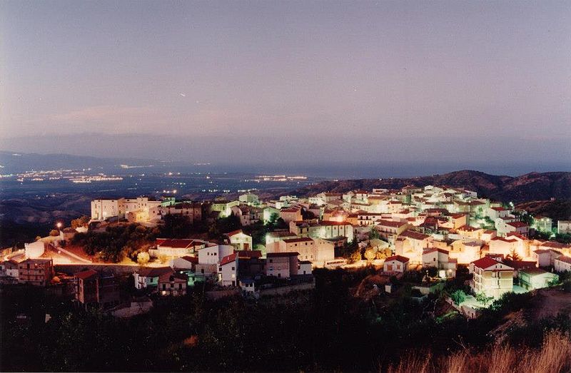 Panorama of San Giorgio Albanese, Calabria