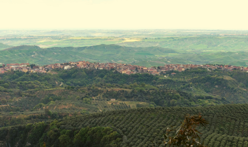 Panorama of San Mauro Marchesato, Calabria