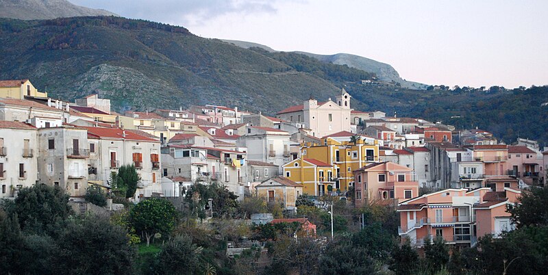 Panorama of San Nicola Arcella, Calabria