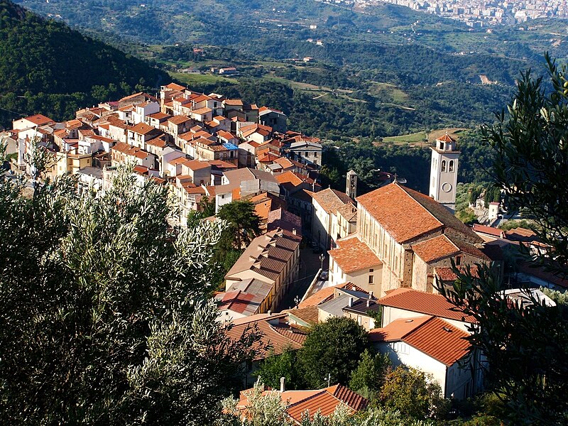 Panorama of San Pietro in Guarano, Calabria