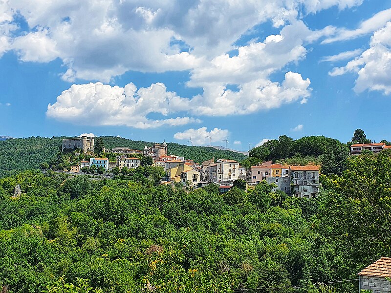 Panorama of Carpinone, Molise