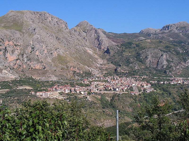 Panorama of Alcara li Fusi, Sicily