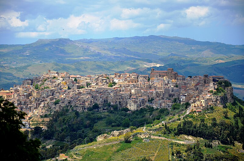 Panorama of Calascibetta, Sicily