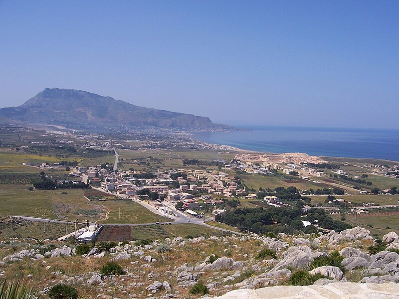 Panorama of Custonaci, Sicily