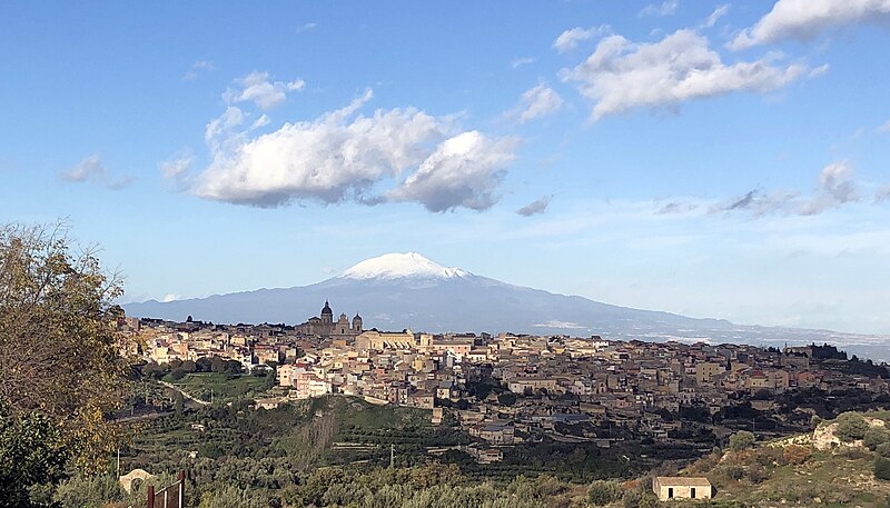 Panorama of Militello in Val di Catania, Sicily