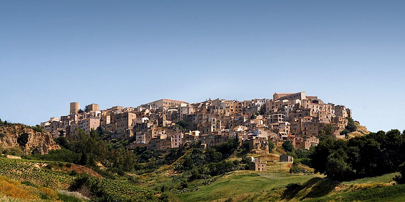 Panorama of Salemi, Sicily