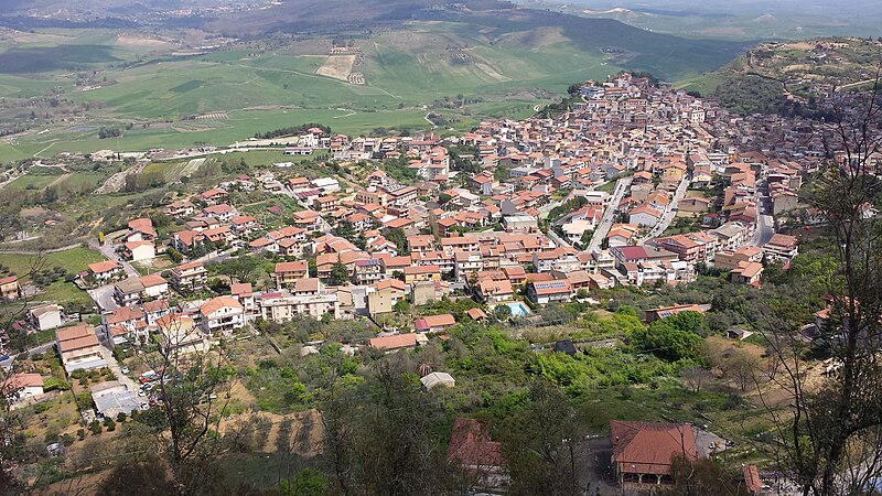 Panorama of San Michele di Ganzaria, Sicily