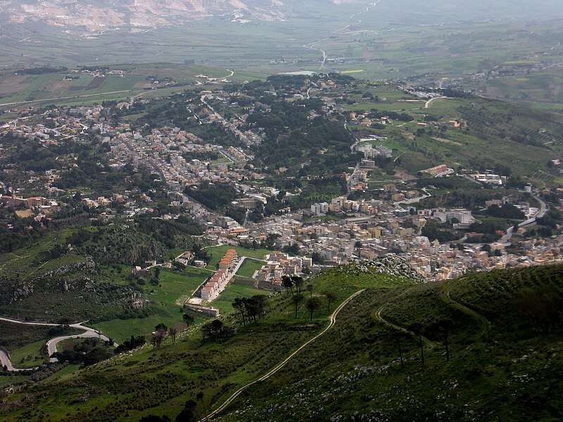 Panorama of Valderice, Sicily