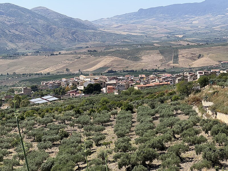Panorama of Villafranca Sicula, Sicily