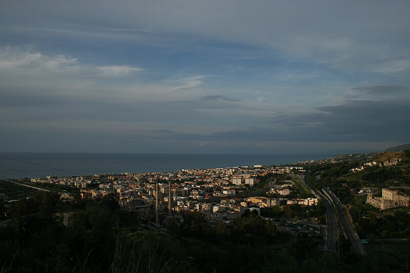 Panorama of Villafranca Tirrena, Sicily