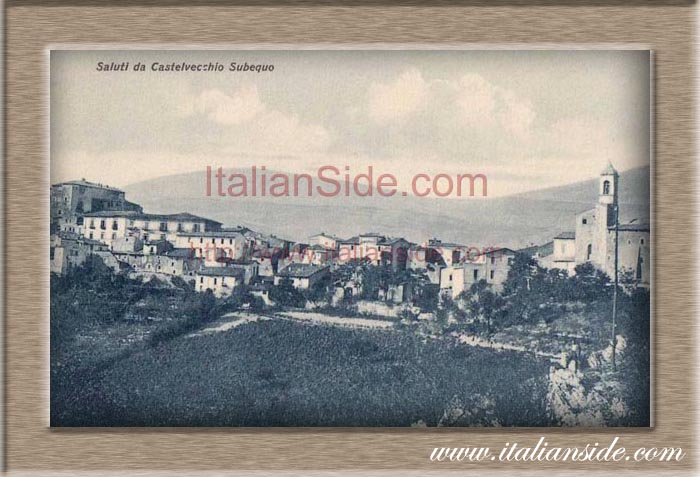 old picture from Castelvecchio Subequo