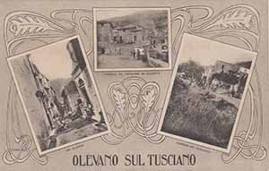 Historical images from Olevano sul Tusciano area and Campania