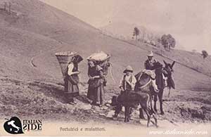 Historical images from Piazza Brembana area and Lombardia