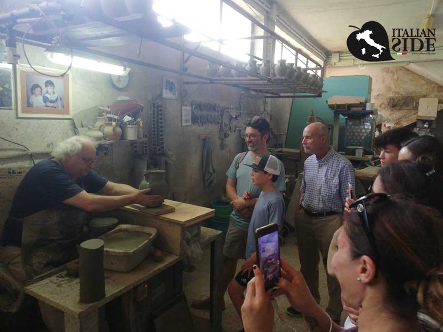 Customers visiting artisans